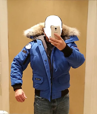 Pre-owned Polar Bear Brand Canada Goose Blue Label Pbi Chilliwack Small  Parka In Royal Blue ( Limited Edition) Pbi | ModeSens