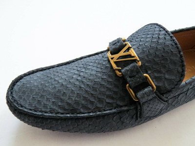 LOUIS VUITTON Montaigne Python Snakeskin Leather Shoes 10 LV 11 US 44 EU 10  UK