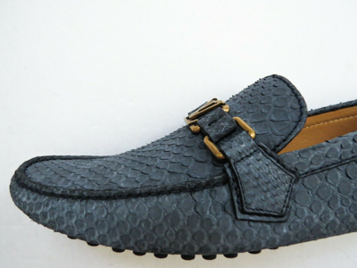 LOUIS VUITTON Montaigne Python Snakeskin Leather Shoes 10 LV 11 US 44 EU 10  UK