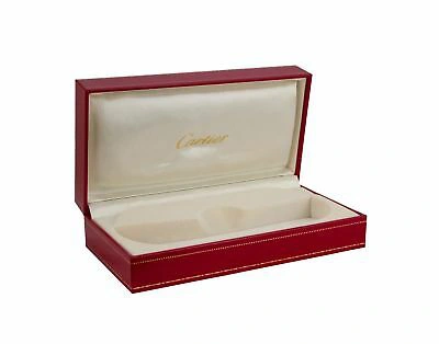 Pre-owned Cartier Platinum Rimless Titanium Sunglasses T8100573 Authentic France In Gray