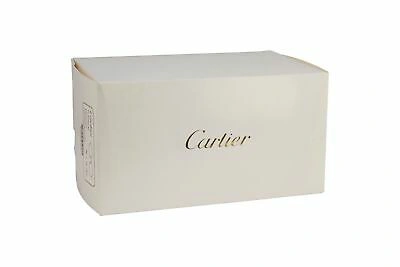 Pre-owned Cartier Platinum Rimless Titanium Sunglasses T8100573 Authentic France In Gray