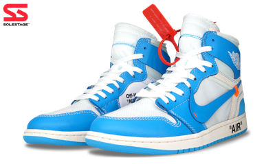 Off White x Air Jordan 1 Retro High OG UNC AQ0818-148