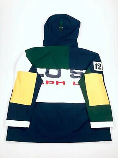 Pre-owned Polo Ralph Lauren Xxl Polo Sport Anorak Front Pouch Colorblocked  Jacket In Multicoloured | ModeSens