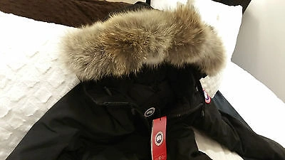 Pre-owned Label Concept Brand Red  Edition Black Canada Goose Victoria Lg Parka Jacket