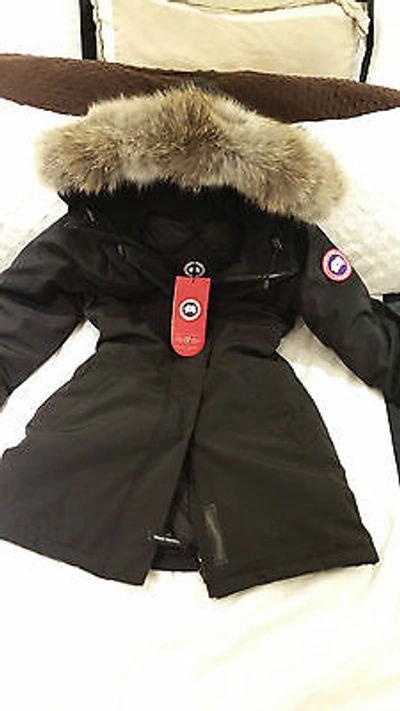 Pre-owned Label Concept Brand Red  Edition Black Canada Goose Victoria Lg Parka Jacket