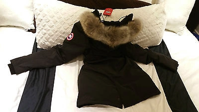Pre-owned Label Concept Brand Red  Edition Black Canada Goose Victoria Lg Parka Jacket