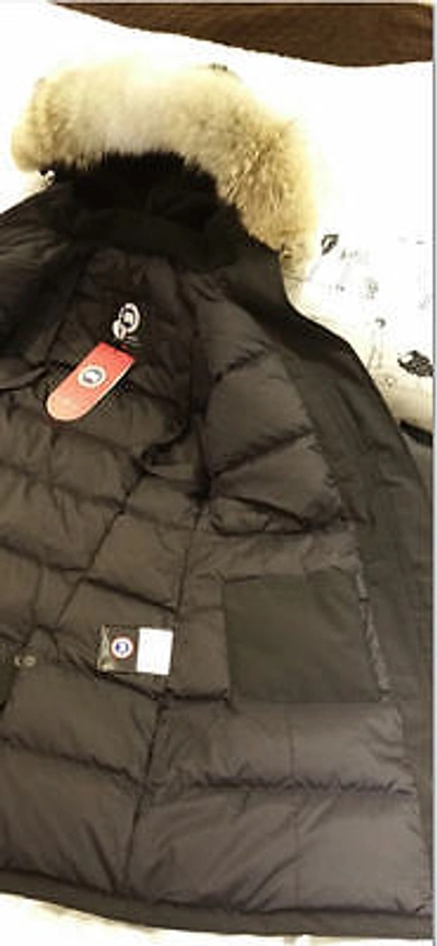 Pre-owned Label Concept Brand Red  Edition Black Canada Goose Victoria Lg Parka Jacket