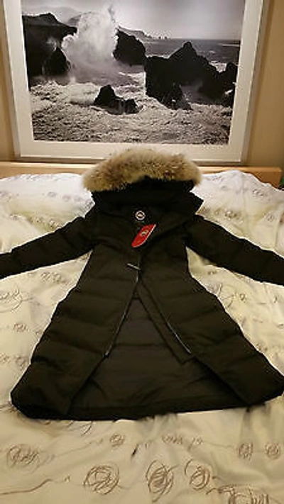 Pre-owned Canada Goose Brand Red Label Lady Black  Mystique Smallparka Jacket