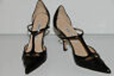 Pre-owned Manolo Blahnik $5400  Valon Bb Black Alligator Crocodile Shoes 39.5 9
