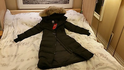 Pre-owned Canada Goose Brand Red Label Lady Black  Mystique Smallparka Jacket