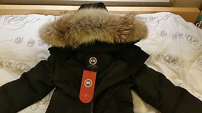 Pre-owned Canada Goose Brand Red Label Lady Black  Mystique Smallparka Jacket