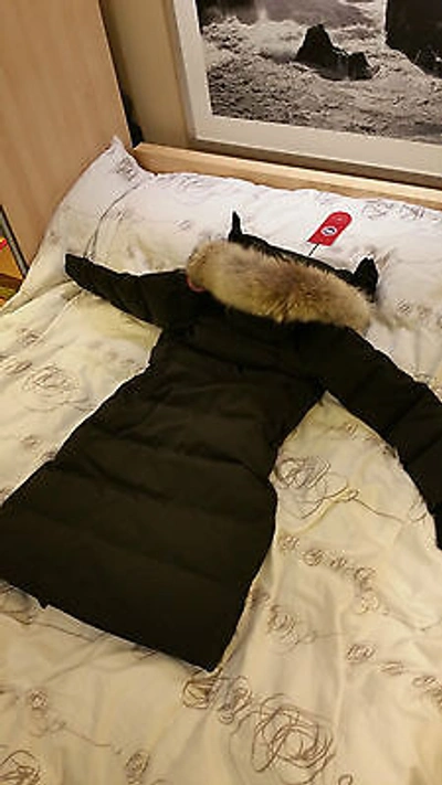 Pre-owned Canada Goose Brand Red Label Lady Black  Mystique Smallparka Jacket