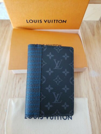 Louis Vuitton blue Virgil abloh pocket organizer wallet like new