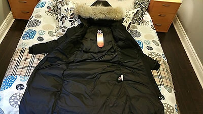 Pre-owned Label Edition Brand Red  Black Canada Goose Mystique Medium Parka Jacket