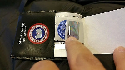 Pre-owned Label Edition Brand Red  Black Canada Goose Mystique Medium Parka Jacket