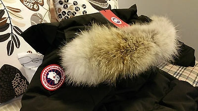 Pre-owned Label Edition Brand Red  Black Canada Goose Mystique Medium Parka Jacket