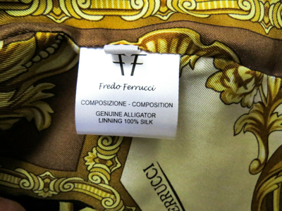 Pre-owned Fredo Ferrucci $36795 Brown Crocodile Alligator Leather