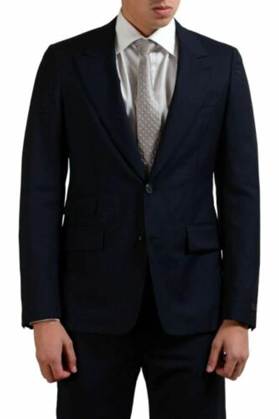 Pre-owned Prada Men's Wool Dark Blue Two Button Suit Size 36 38 40 42