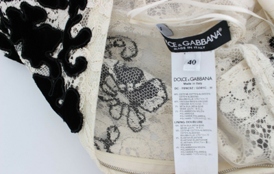 Pre-owned Dolce & Gabbana Dress Floral Lace Ricamo Long Ball Maxi It38 / Us4/ S Rrp $2100 In Multicolor
