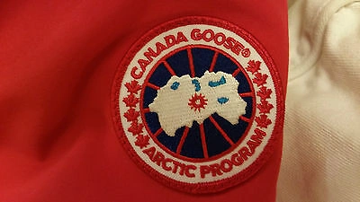 Pre-owned Label Edition Brand Red  Red Canada Goose Trillium Small Parka Jacket In Sunfire Red