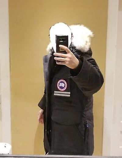 Pre-owned Canada Goose 2022 Latest Grey Label Edition Black  Snow Mantra Small Parka Jacket In Gray