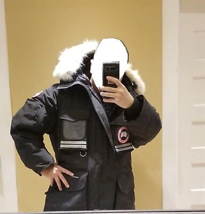 Pre-owned Canada Goose 2022 Latest Grey Label Edition Black  Snow Mantra Small Parka Jacket In Gray