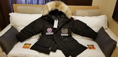 Pre-owned Canada Goose 2022 Latest Grey Label Edition Black  Snow Mantra Small Parka Jacket In Gray