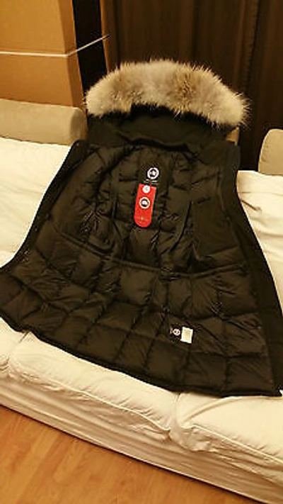 Pre-owned Canada Goose Brand "red Label" Edition Black  Mystique Xs Parka Jacket