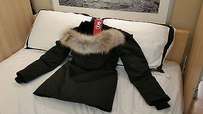 Pre-owned Label Edition Brand Red  Black Canada Goose Trillium Medium Parka Jacket