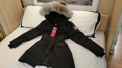 Pre-owned Label Edition Brand Red  Black Canada Goose Trillium Medium Parka Jacket