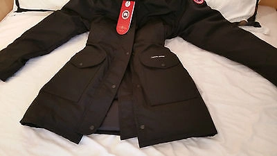 Pre-owned Label Edition Brand Red  Black Canada Goose Trillium Medium Parka Jacket