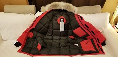 Pre-owned Canada Goose Grey Label Red  Expedition Small Fits Medium-lg Parka Jacket