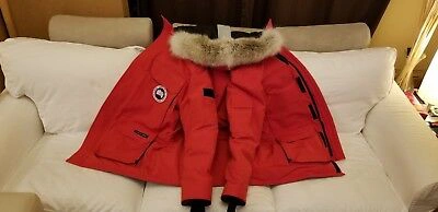 Pre-owned Canada Goose Grey Label Red  Expedition Small Fits Medium-lg Parka Jacket