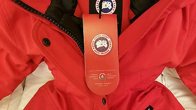 Pre-owned Label Concept Brand Red  Edition Red Canada Goose Trillium Small Parka Jacket In Sunfire Red