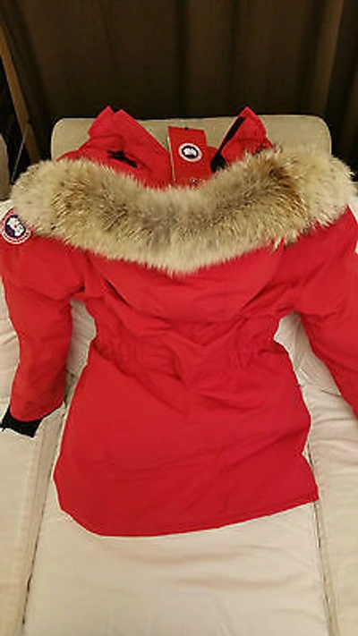 Pre-owned Label Concept Brand Red  Edition Red Canada Goose Trillium Small Parka Jacket In Sunfire Red