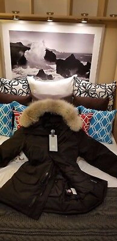 Pre-owned Canada Goose 2022 Latest "grey Label" Concept Edition Black  Langford Xl Parka