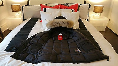 Pre-owned Label Edition Brand Red  Black Canada Goose Victoria Small Parka Jacket