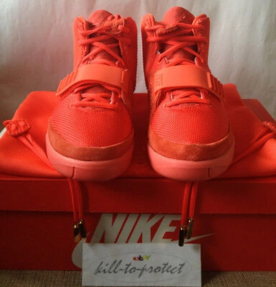 NIKE AIR YEEZY 2 USED SIZE 10 RED OCTOBER 508214 660 KANYE WEST