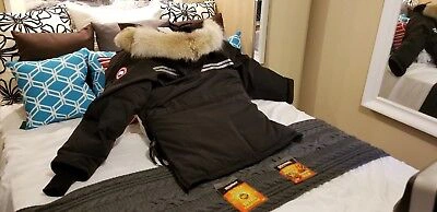 Pre-owned Canada Goose 2022 Grey Label Hologram Tag Black  Snow Mantra Medium Parka Jacket In Gray