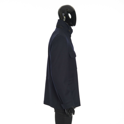 Pre-owned Loro Piana 4295$ Navy Blue Traveller Jacket - Wish Wool Rain System Auth