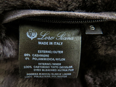 Pre-owned Loro Piana Blue Roadster Cashmere Castorino Nutria Fur Lined Jacket Coat 3xl
