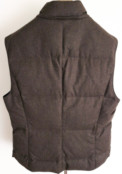 Pre-owned Brunello Cucinelli $3995  100% Cashmere Thick Ribbed Hooded Cardigan Jacket 50 Eu In Brown
