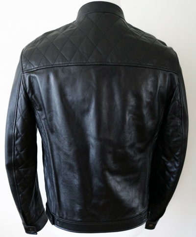 Pre-owned Ferragamo $3600 Salvatore  Black Lambskin Leather Bomber Jacket 50 Euro Medium