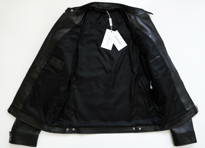 Pre-owned Ferragamo $3600 Salvatore  Black Lambskin Leather Bomber Jacket 50 Euro Medium