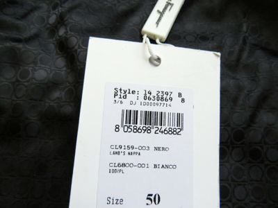 Pre-owned Ferragamo $3600 Salvatore  Black Lambskin Leather Bomber Jacket 50 Euro Medium