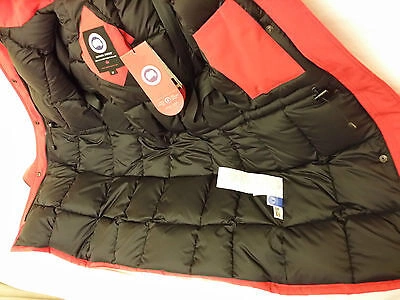 Pre-owned Canada Goose Brand "red" (red Label)  Trillium Small Arctic Parka Jacket In Sunfire Red