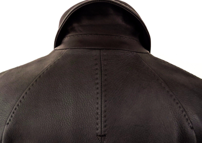 Pre-owned Brioni $7560  Gray Soft Cashmere Blend Leather Trim 3/4 Length Peacoat Coat Xxl In Brown