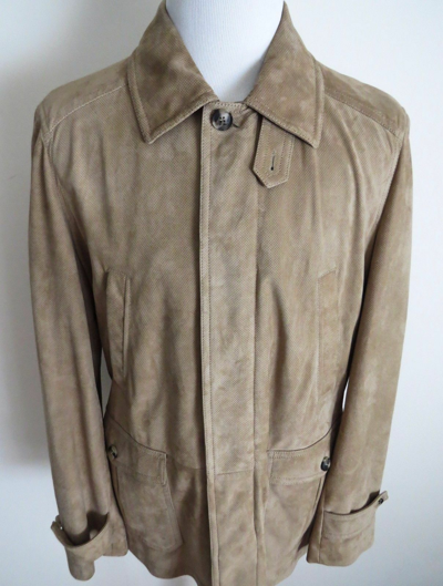 Pre-owned Brioni $3995 Loro Piana Bromont Baby Cashmere Shawl Collar Bomber Sweater 62 Eu 4xl-5xl In Blue