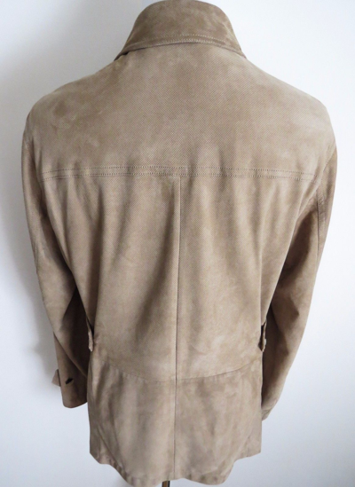 Pre-owned Brioni $3995 Loro Piana Bromont Baby Cashmere Shawl Collar Bomber Sweater 62 Eu 4xl-5xl In Blue