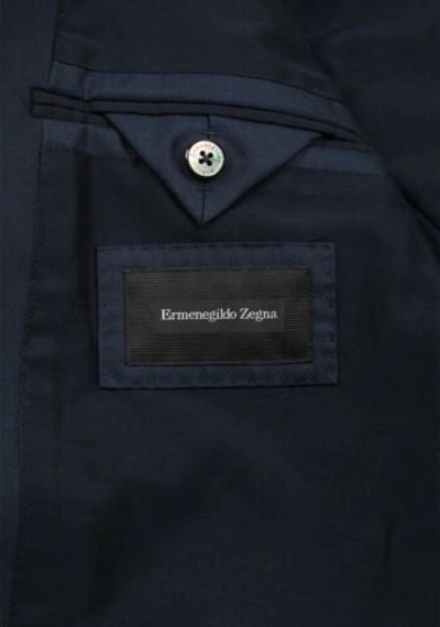 Pre-owned Ermenegildo Zegna Blue Mila Tuxedo Suit Size 52 It / 42r U.s.